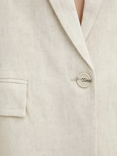 Bruuns Bazaar Single-button Blazer In White