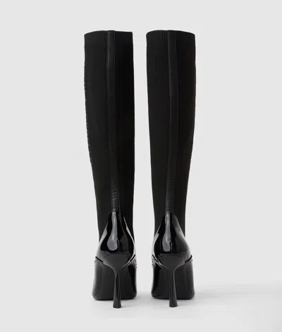 Karl Lagerfeld 100mm Pandara Studded Boots In Black