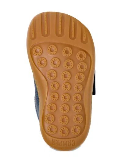 Camper Peu Elastic-panel Leather Boots In Blue