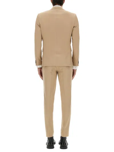 Hugo Boss Hugo Slim Fit Three Piece Suit In Brown