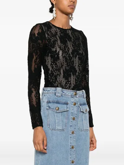 Zimmermann Body Lace Black In Black