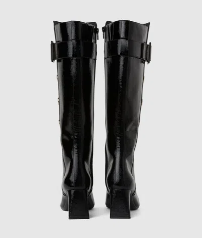 Karl Lagerfeld 60mm Beata Autograph Tall Boots In Black