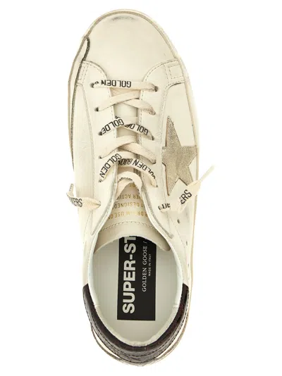 Golden Goose 20mm Super-star Leather Sneakers In White