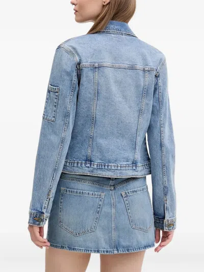 Dickies Zip-front Patch-pocket Jacket In Blue