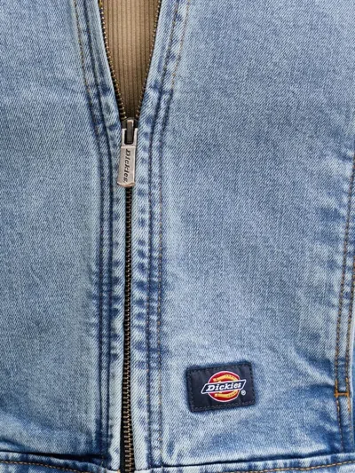 Dickies Zip-front Patch-pocket Jacket In Blue