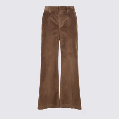 Brunello Cucinelli Cotton Corduroy Pants In Brown