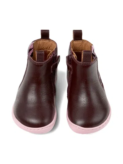 Camper Peu Zebra-print Ankle Boots In Brown