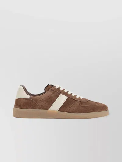 Tom Ford Sneakers With Suede Inserts In Animal Print