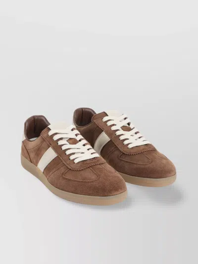 Tom Ford Sneakers With Suede Inserts In Animal Print