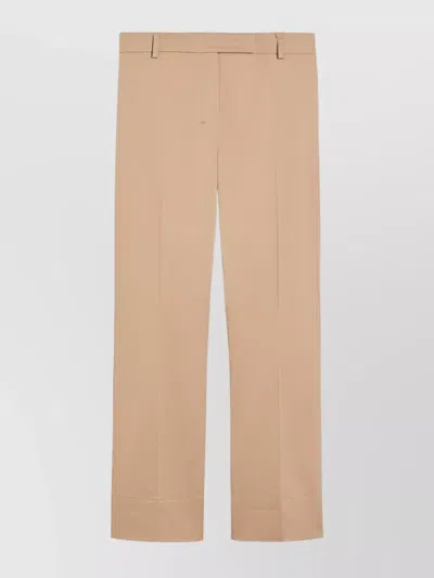 Max Mara Felice Trousers Belt Loops In Neutral