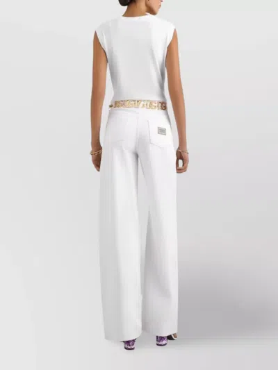 Dolce & Gabbana Women Logo Cotton T-shirt In White