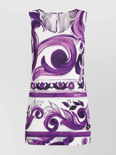 Dolce & Gabbana Women Maiolica Print Tank Top In Multi