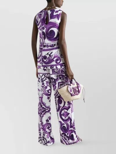Dolce & Gabbana Women Maiolica Print Tank Top In Multi