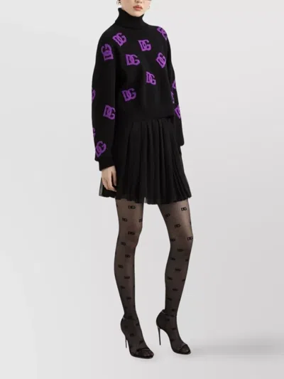 Dolce & Gabbana Wool Roll Neck Sweater In Black