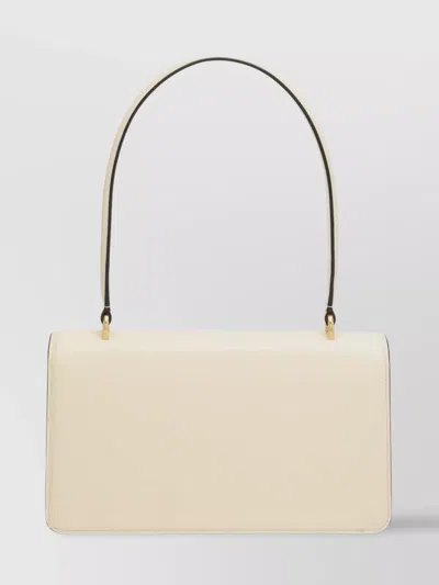 Valentino Vain Bag In Butter White Glossy Calfskin In Neutral