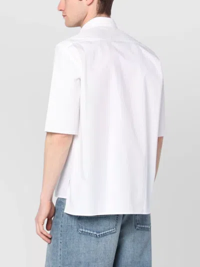 Namacheko Logo Patch Shirt With Pockets And Short Sleeves In Yellow