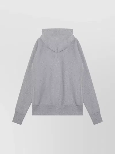 Champion Cotton Hoodie With Drawstring And Kangaroo Pocket In Gold