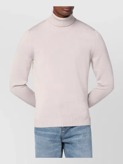 Drumohr Wool Turtleneck Sweater Long Sleeves In Pink