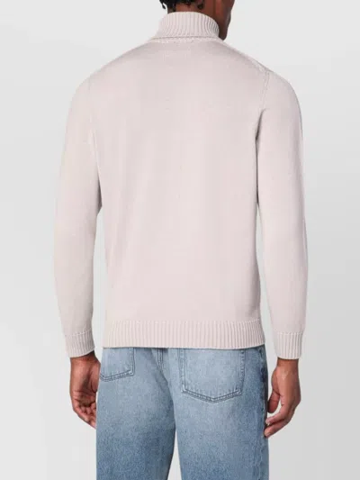Drumohr Wool Turtleneck Sweater Long Sleeves In Pink