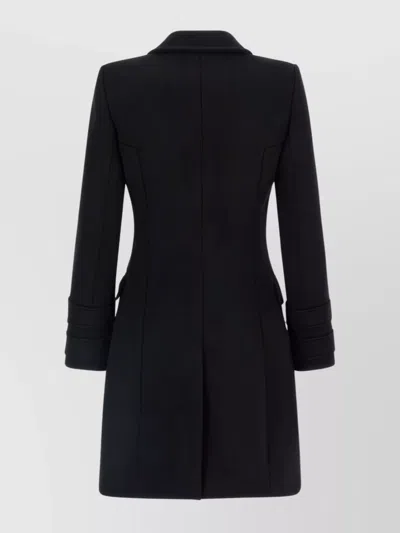 Balmain 10 Buttons Coat In Virgin Wool And Cashmere Women In Black
