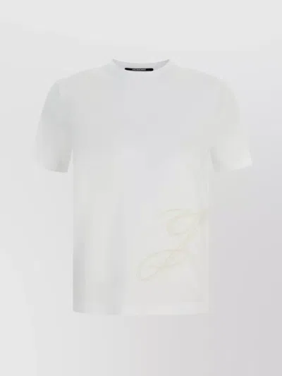Jacquemus 'classic Crew Neck Short Sleeve T-shirt' In White