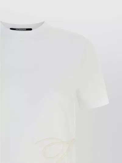 Jacquemus 'classic Crew Neck Short Sleeve T-shirt' In White