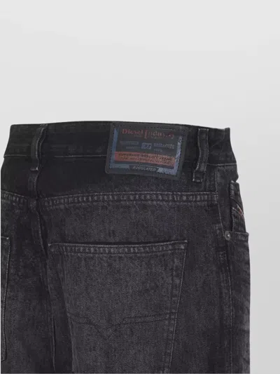 Diesel Jeans Dalla Gamba Ampia In Denim Nero  Donna In Black