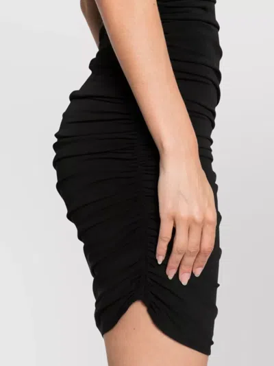 Jacquemus Piazza Asymmetrical Hem Dress In Black