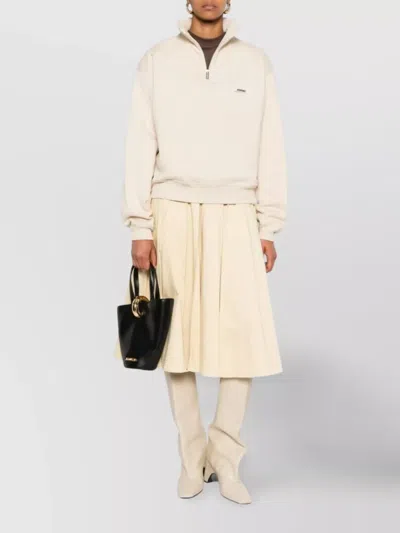 Jacquemus Le Camionneur Grosgrain Sweatshirt In Neutral