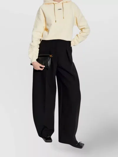 Jacquemus Cotton Hoodie In Neutral