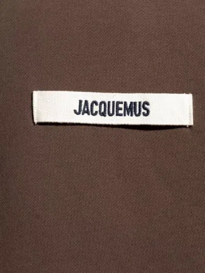 Jacquemus Le Hoodie Gros Grain In Brown