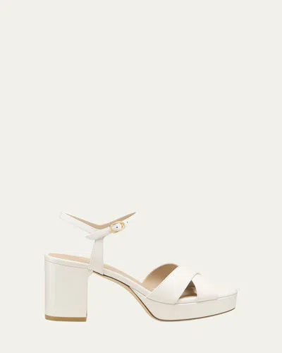 Stuart Weitzman Dayna Ankle Strap Platform Sandal In Multi