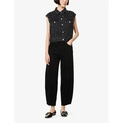 Levi's Shrunken '90s Trucker Vest In Black