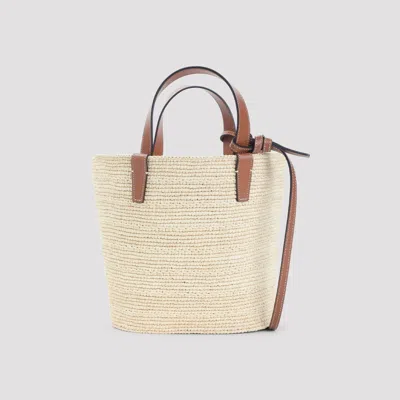 Celine Supple Straw And Leather Shoulder Bag In Multi