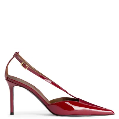 Giuseppe Zanotti Patent Leather Pointed-toe Pumps In Red