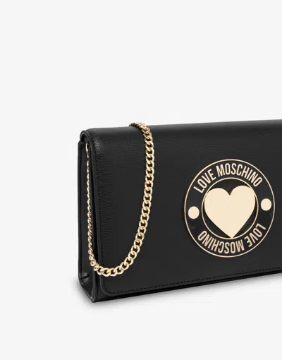 Love Moschino Decorated Shoulder Bag In Black