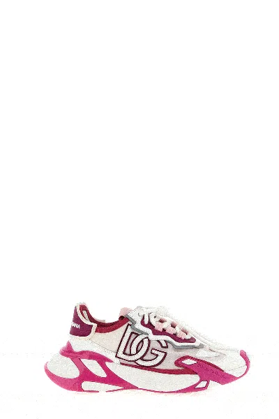 Dolce & Gabbana Day Faster Viscose Fabric Sneakers In Multi