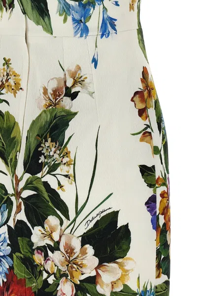 Dolce & Gabbana Bouquet-print Dress In Cretonne In Multi