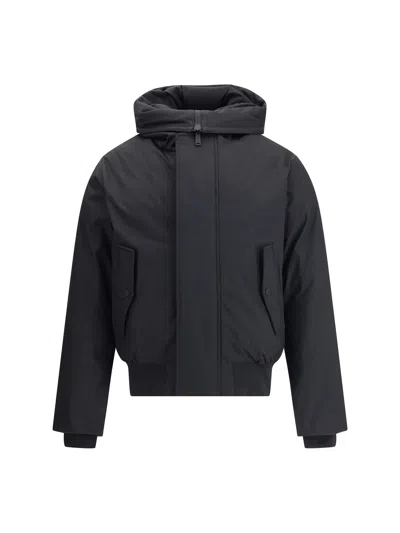 Dsquared2 Giubbino Techno Down Bomber In Nylon In Black