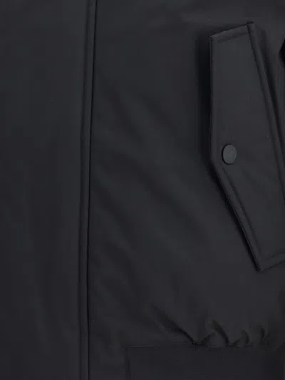 Dsquared2 Giubbino Techno Down Bomber In Nylon In Black