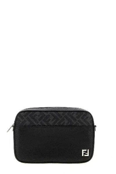 Fendi Adjustable Detachable Shoulder Strap Camera Case In Black