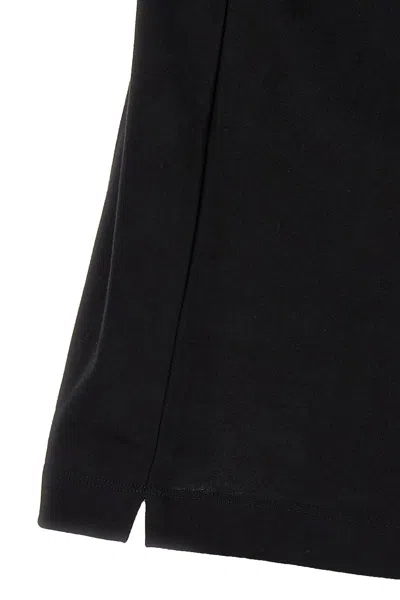 Ferragamo Crew Neck Graphic Print Short Sleeves T-shirt In Black