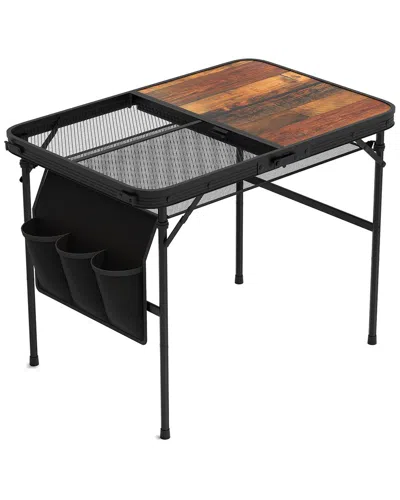 Fresh Fab Finds Foldable Adjustable Camping Table In Black