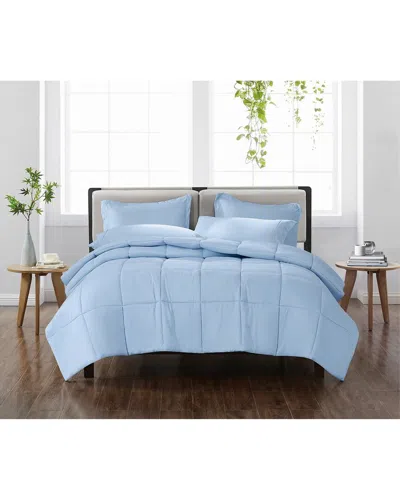 Cannon Solid Comforter Set In Blue