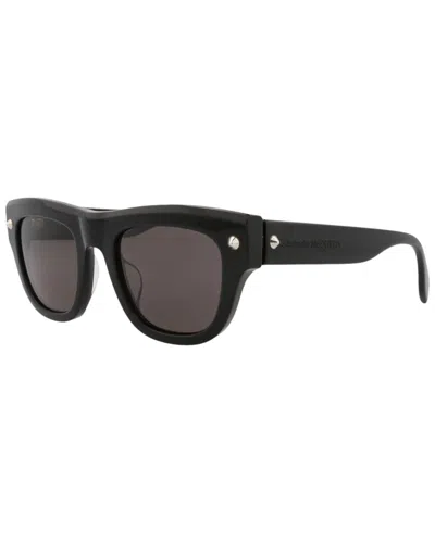 Alexander Mcqueen Square-frame Recycled Acetate Sunglasses In Black