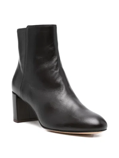 Agl Attilio Giusti Leombruni 60mm Block-heel Leather Boots In Black