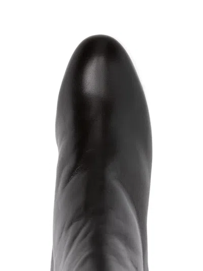 Agl Attilio Giusti Leombruni 60mm Block-heel Leather Boots In Black
