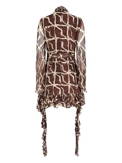 Alexis Amalia Mini Dress In Sable In Multi