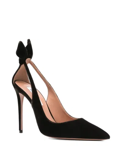 Aquazzura Bow Tie Pump 85 In Black