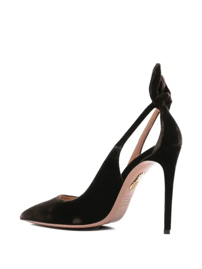 Aquazzura Bow Tie Pump 85 In Black
